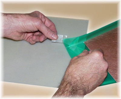 peel off the release liner